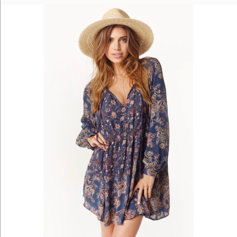 Free people Lucky loosey mini dress S